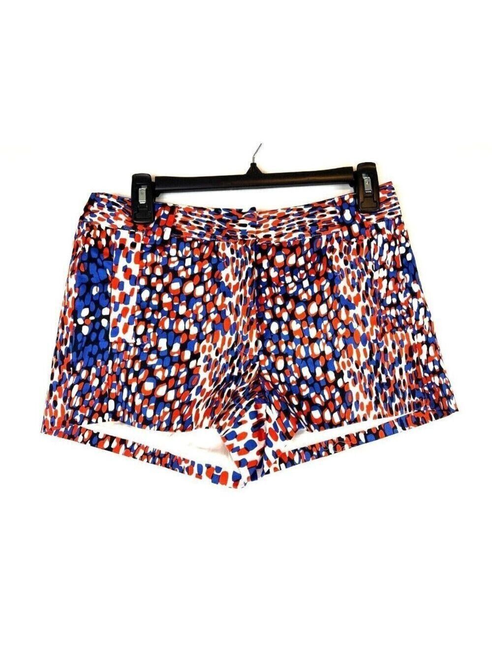 Bedo Femme Women's Abstract Print Shorts in Blue Red and Black Size Small